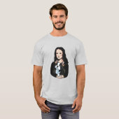 Mona Lisa en haar Boston Terrier T-shirt (Voorkant volledig)