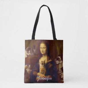 Mona Lisa en haar kat Draagtas