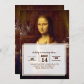 Mona Lisa en haar kat Kaart (Voorkant / Achterkant)