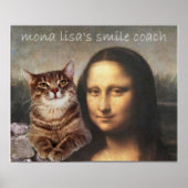 Mona Lisa en haar kat Poster (Voorkant)