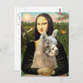 Mona Lisa en haar lama Briefkaart (Voorkant / Achterkant)