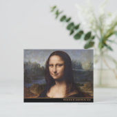 Mona Lisa en Leonardo da Vinci/ Italië Briefkaart (Staand voorkant)