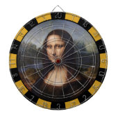 Mona Lisa en Leonardo da Vinci/ Italië Dartbord (Voorkant)