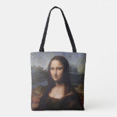 Mona Lisa en Leonardo da Vinci/ Italië Draagtas (Achterkant)