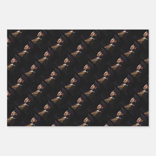 Mona Lisa en Vrienden Afstuderen Inpakpapier Vel (Voorkant 3)