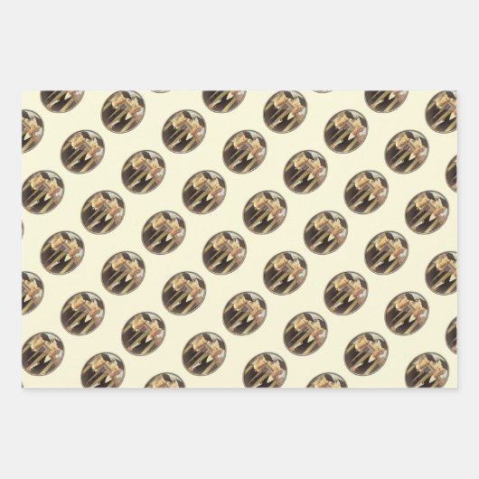 Mona Lisa en Vrienden Afstuderen Inpakpapier Vel (Voorkant 2)