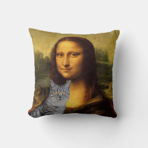 Mona Lisa et son Coussin de chat