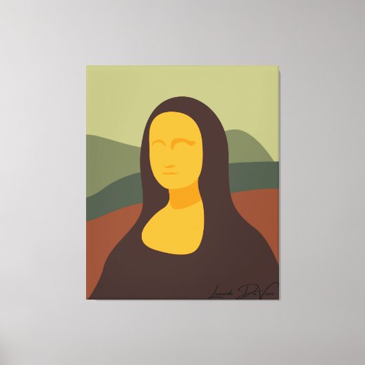 Mona Lisa Face Painting da Vinci Canvas Art (Voorkant)