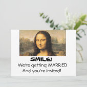 Mona Lisa, Faire-part de mariage 5x7 (Debout devant)