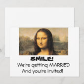Mona Lisa, Faire-part de mariage 5x7 (Devant / Derrière)