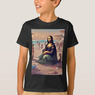 Mona Lisa Feestdagen in de Sticker van Dubai T-shirt