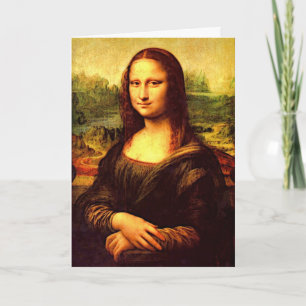 Mona Lisa Feestdagen Kaart