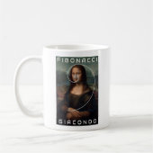 Mona Lisa Fibonacci Spiral Gold Ratio Aangepaste t Koffiemok (Links)