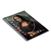 Mona Lisa Fibonacci Spiral Gold Ratio Notitieboek (Rechterzijde)