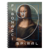 Mona Lisa Fibonacci Spiral Gold Ratio Notitieboek (Voorkant)