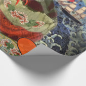 Mona Lisa Fun Zodiac Whimsical Cadeaupapier (Hoek)