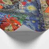 Mona Lisa Fun Zodiac Whimsical Cadeaupapier (Hoek)