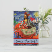 Mona Lisa Fun Zodiac Whimsical Kaart (Staand voorkant)