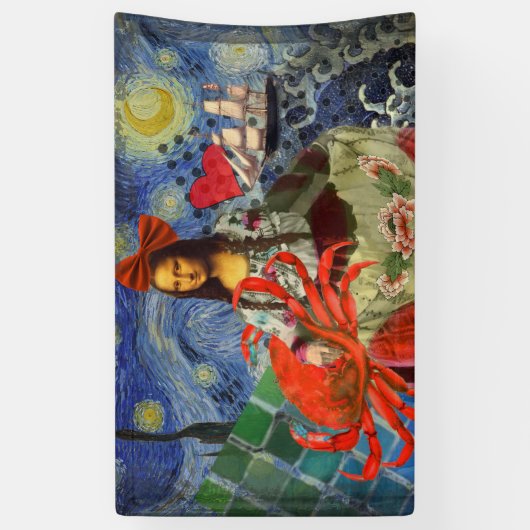 Mona Lisa Fun Zodiac Whimsical Spandoek (Verticaal)