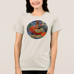 Mona Lisa Fun Zodiac Whimsical Tri-Blend Shirt