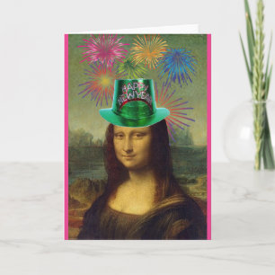 Mona Lisa, Gelukkig Nieuwjaar, Kunst Kaart