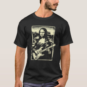 Mona Lisa Gitaarmuziekleraar Novelty Funny Elect T-shirt