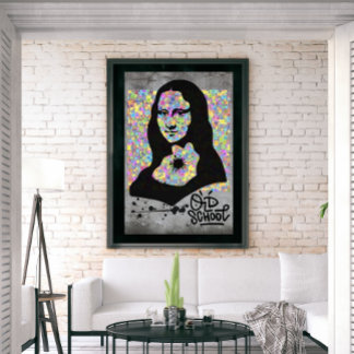 Mona Lisa Graffiti Street Art Pop Cultuur Poster