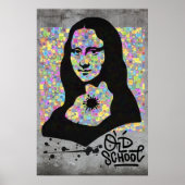 Mona Lisa Graffiti Street Art Pop Cultuur Poster (Voorkant)