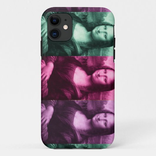 Mona Lisa Green Pink Paars Case-Mate iPhone Case (Achterkant)