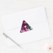 Mona Lisa Green Pink Paars Driehoek Sticker (Envelop)