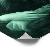 Mona Lisa Green Pink Paars Poster (Hoek)