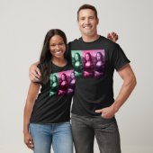 Mona Lisa Green Pink Paars T-shirt (Unisex)