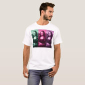 Mona Lisa Green Pink Paars T-shirt (Voorkant volledig)