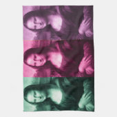 Mona Lisa Green Pink Paars Theedoek (Verticaal)