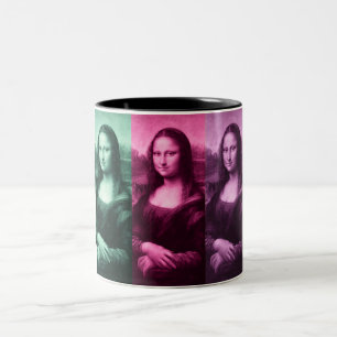 Mona Lisa Green Pink Paars Tweekleurige Koffiemok