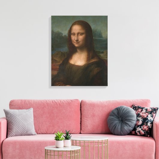 Mona Lisa Gum Schilderij Canvas Poster Wall Art Pr (Insitu (Woonkamer))