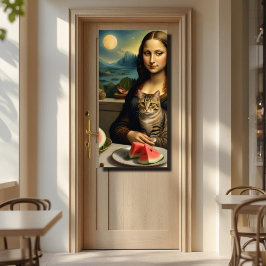 Mona Lisa & haar kat - Zomer vibes \ Perfect Poster
