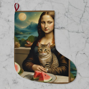 Mona Lisa & haar kat - Zomerstemming \ Grote Kerstsok