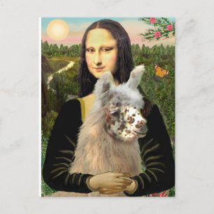 Mona Lisa & Haar Lama Briefkaart
