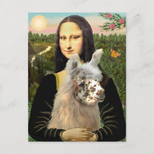 Mona Lisa & haar lama Briefkaart