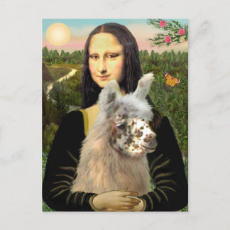 Mona Lisa & haar lama Briefkaart