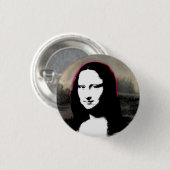 Mona Lisa Head Ronde Button 3,2 Cm (Voorkant /achterkant)