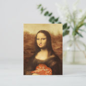 Mona Lisa Heart Valentijnsdag Kiss Feestdagenkaart (Staand voorkant)