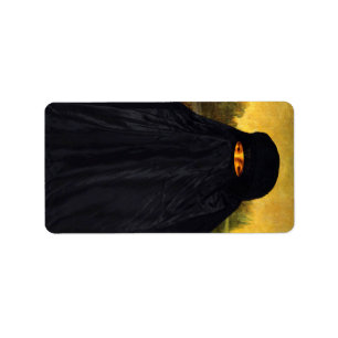 Mona Lisa Hidden Behind Burqa Etiket