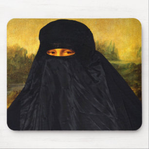 Mona Lisa Hidden Behind Burqa Muismat