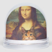 Mona Lisa holding her cat pet Leonardo da Vinci  (Avant)