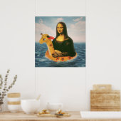 Mona Lisa Holiday Poster (Keuken)