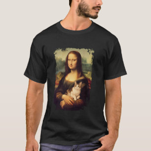 Mona Lisa houdt een kat T-shirt Mona Lisa Kitty Ka