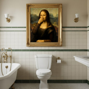 Mona Lisa houdt haar neus nummer 2 Perfect Poster