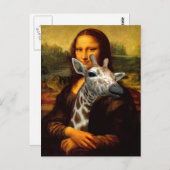 Mona Lisa houdt van Giraffes Briefkaart (Voorkant / Achterkant)